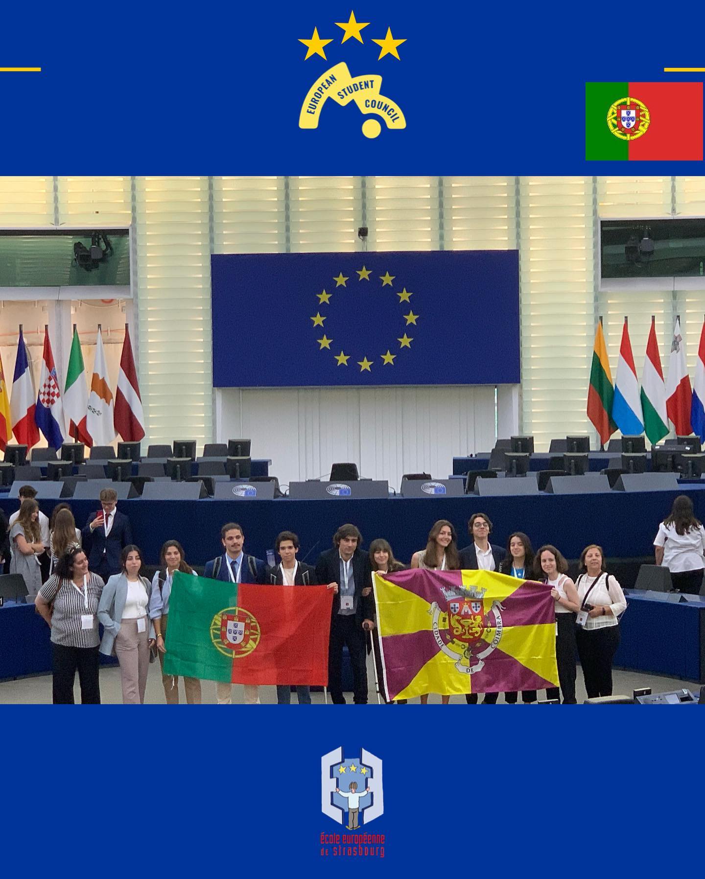 Comitiva da EBSQF no Parlamento Europeu