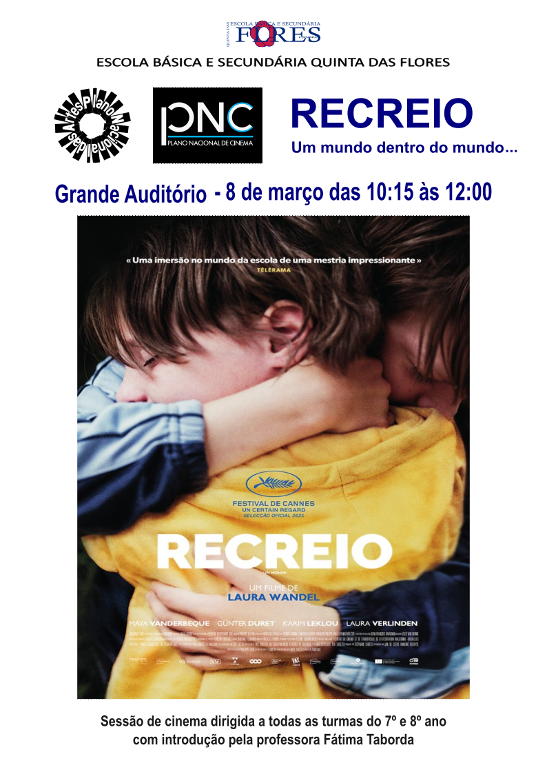 Sessão de cinema – “Recreio”, 2021, de Laura Wandel